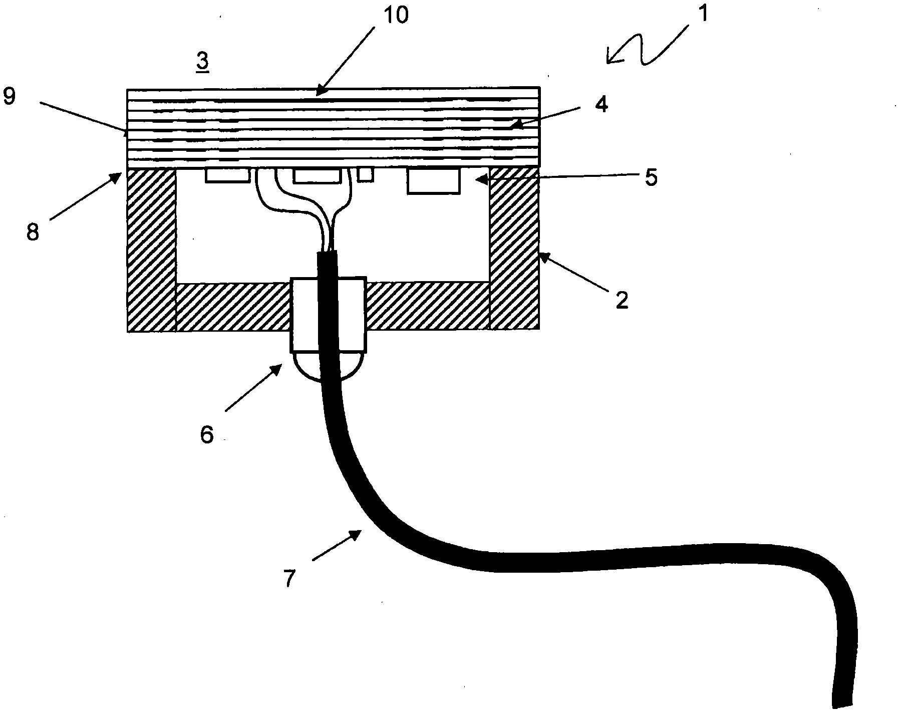 Sensor in which the sentor element is part of the sensor housing