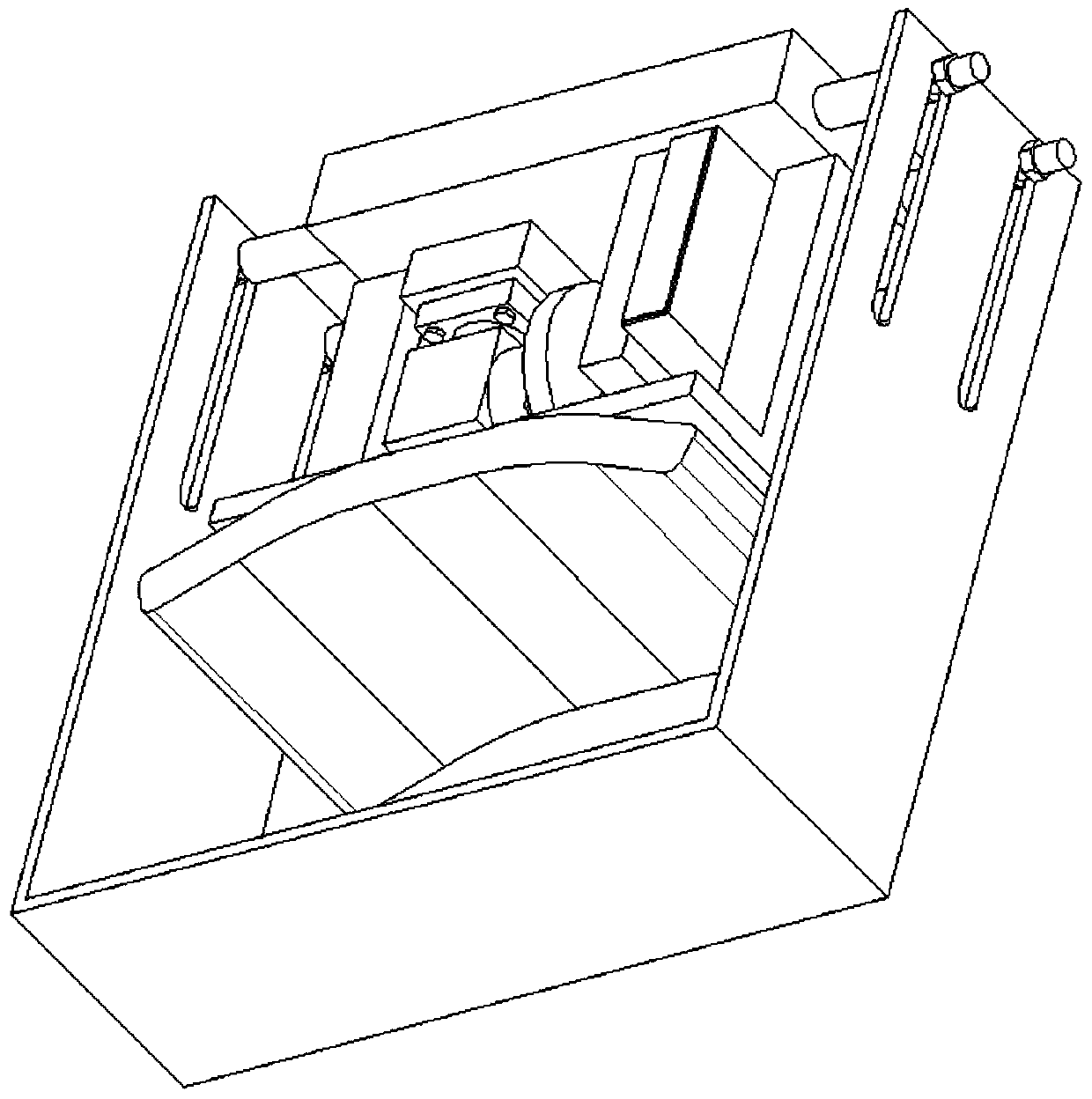 Portable medical first-aid automatic cardiac pressing device