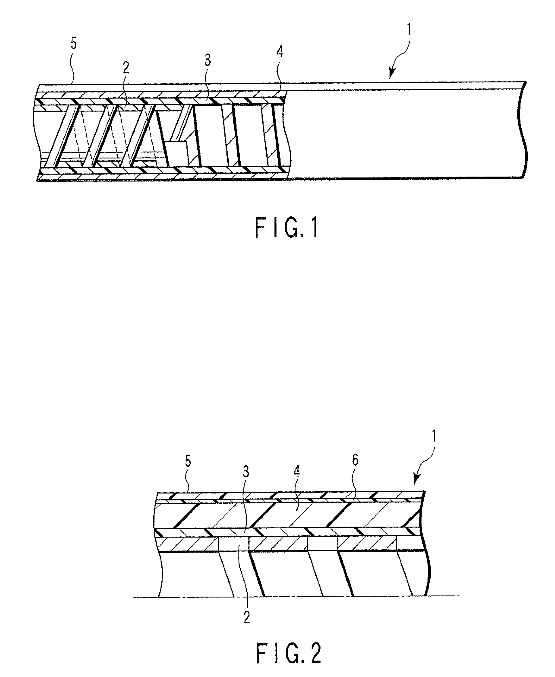 Flexible tube for an endoscope