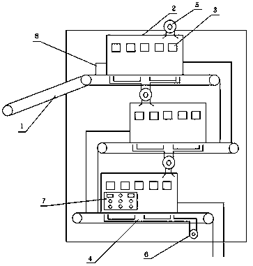 Microwave and hot air combined drying machine and unit