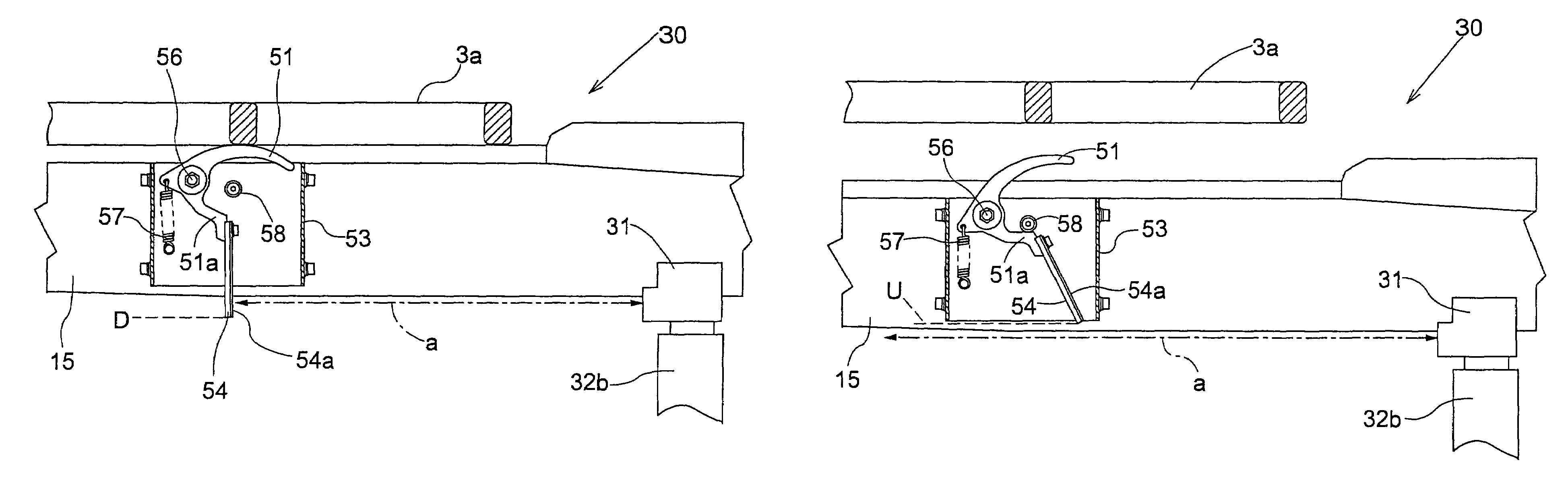 Transporting apparatus with position detection sensor