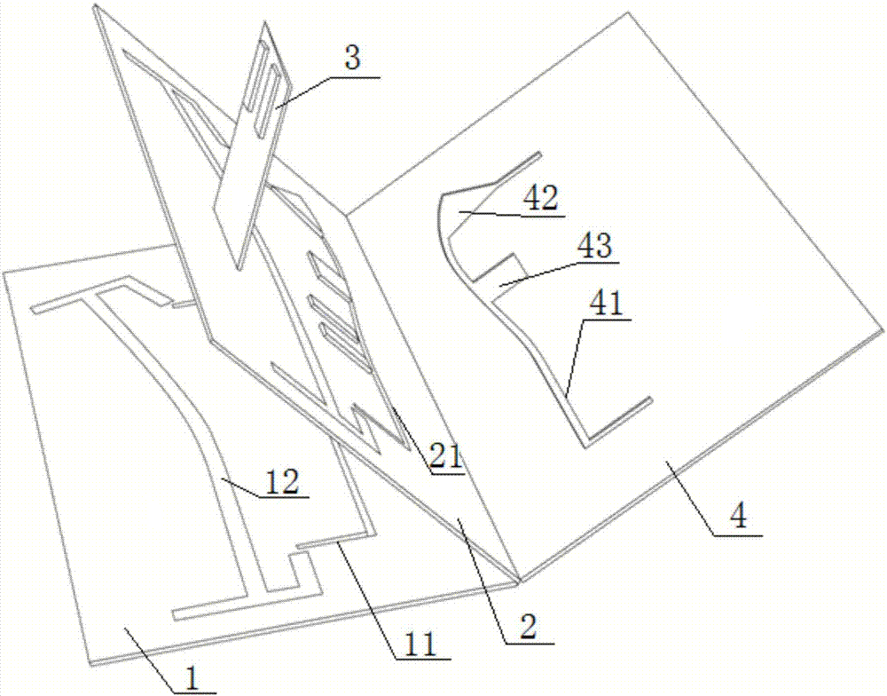 Combined sewing template clamp of medium thick suit hanging surface natural nest potential