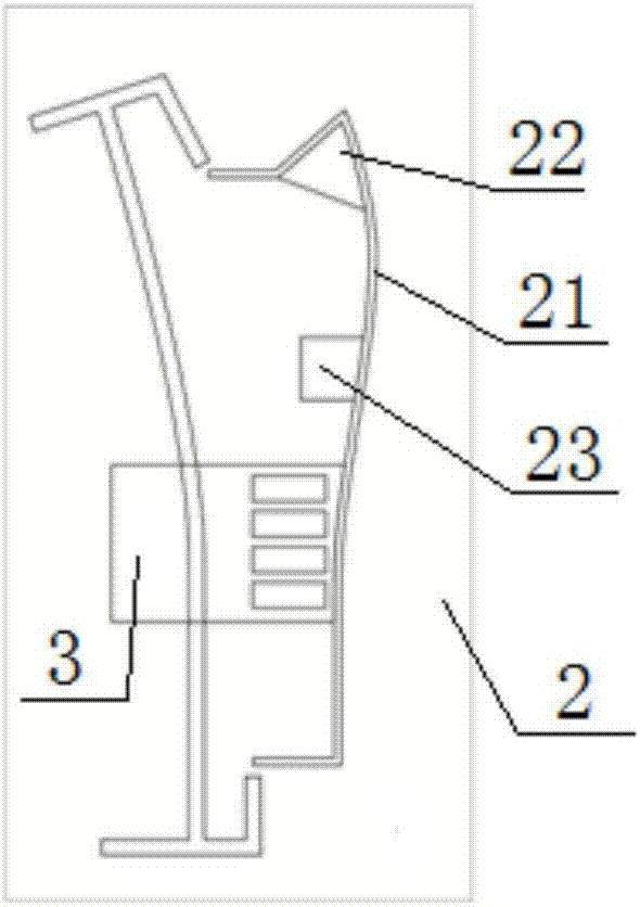 Combined sewing template clamp of medium thick suit hanging surface natural nest potential