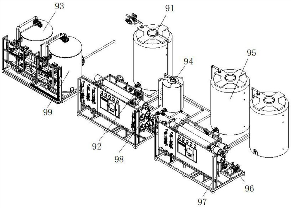 Horizontal aluminum profile surface oxidation electrophoresis production line