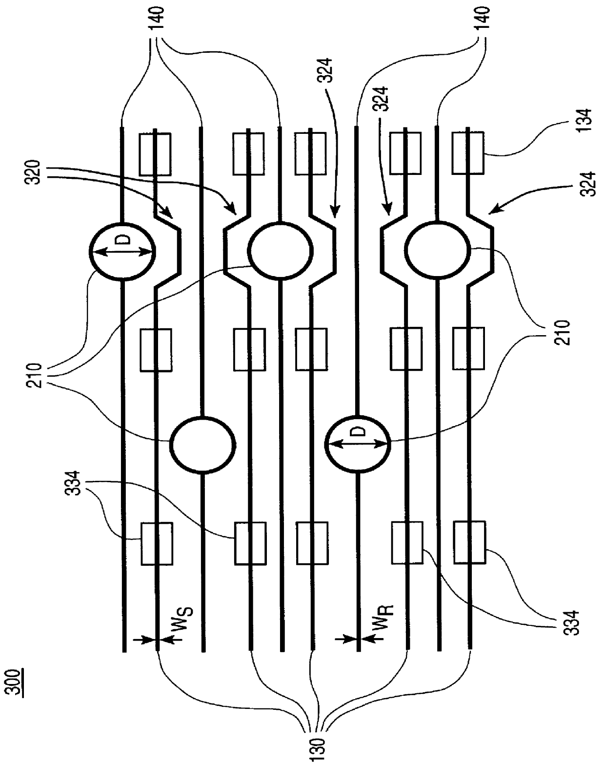 Via pad geometry supporting uniform transmission line structures