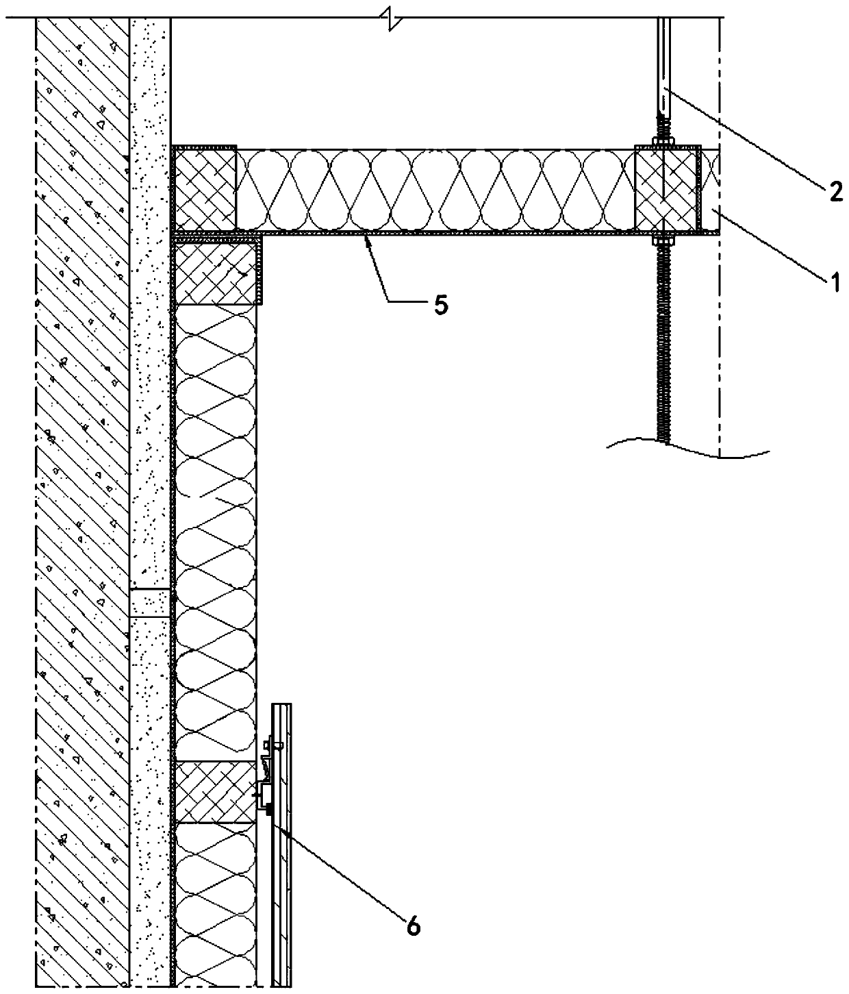 Modular assembled magnetic resonance imaging shielding room structure and construction method