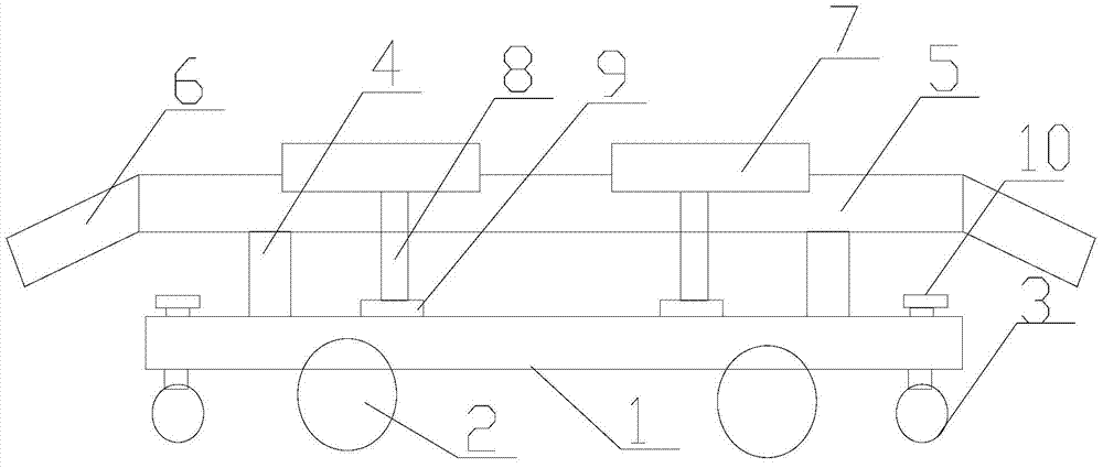 Transfer trolley for factory steel pipes