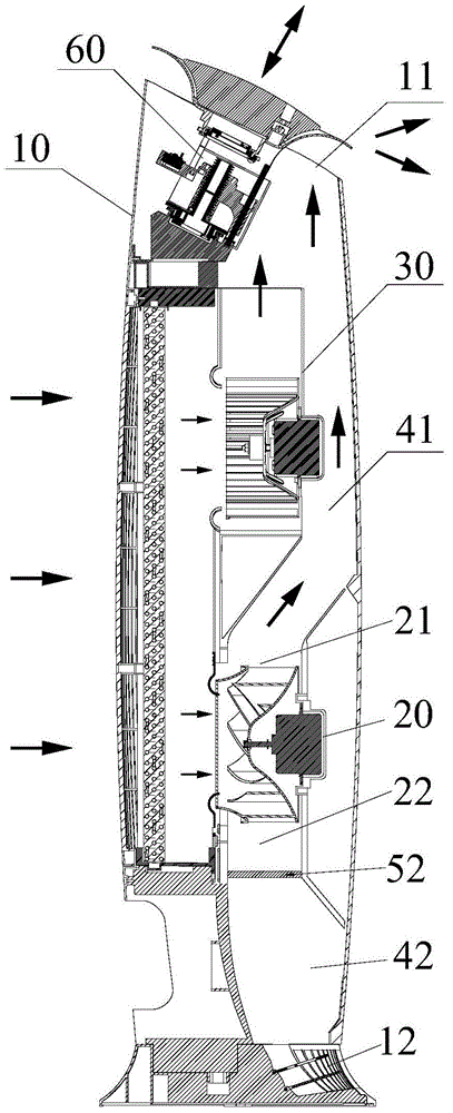 Split floor type air conditioner