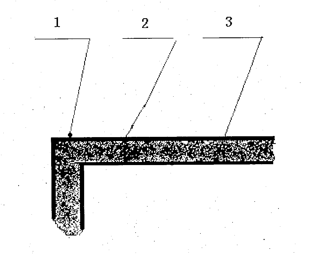 Heat-insulating and sound-proof interlayer-free cement wall with three layers poured and solidified at same time