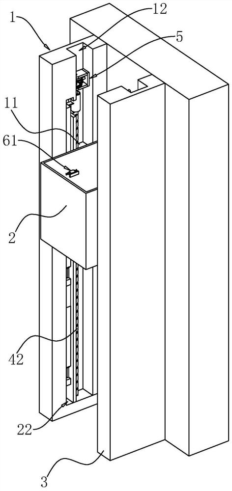 Scaffold wall connecting device