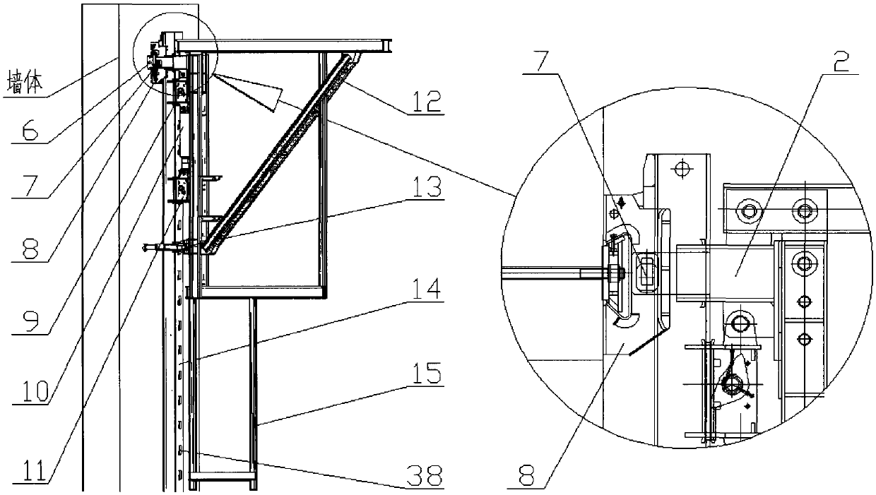 Hydraulic automatic climbing unloading platform