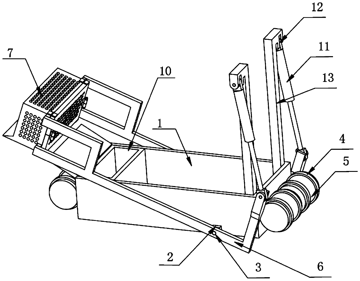 Convenient-to-move watercourse ecological remediation device