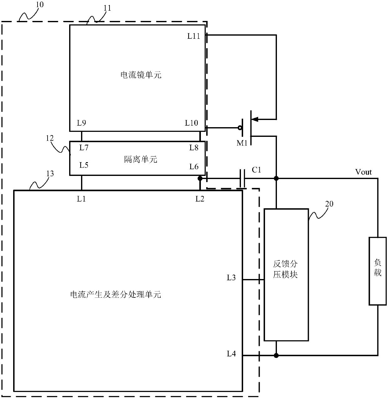 Voltage stabilizer circuit applied to a three-dimensional memory and the three-dimensional memory