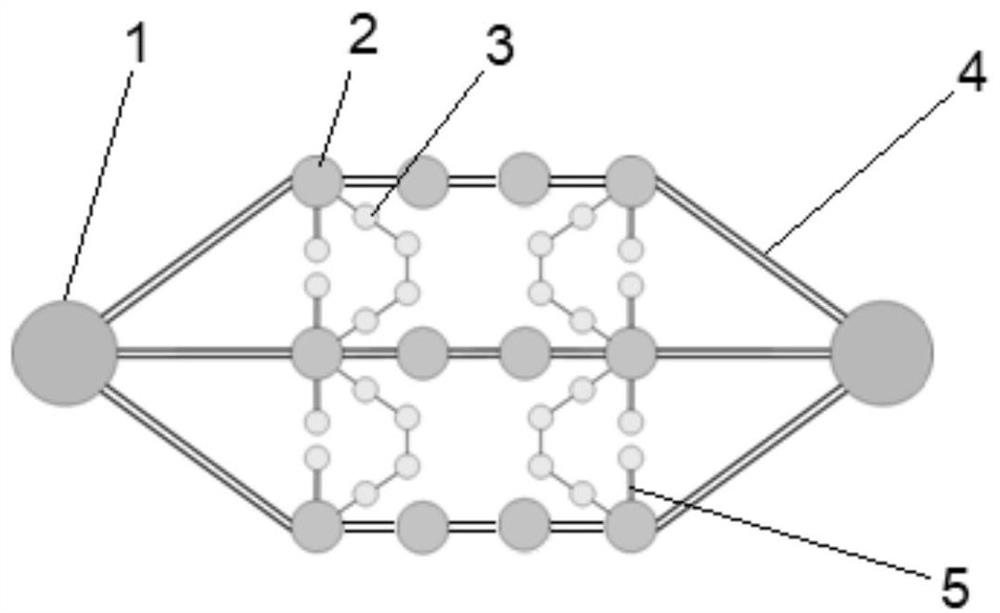 Rhombic power supply topological structure of diamond-shaped power distribution network