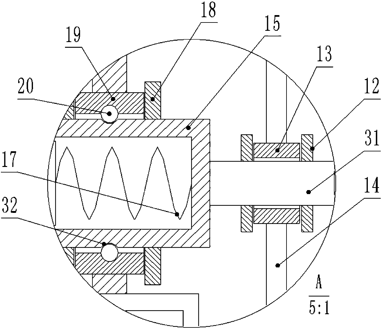 Dust-free electric drill for wall surface perforating