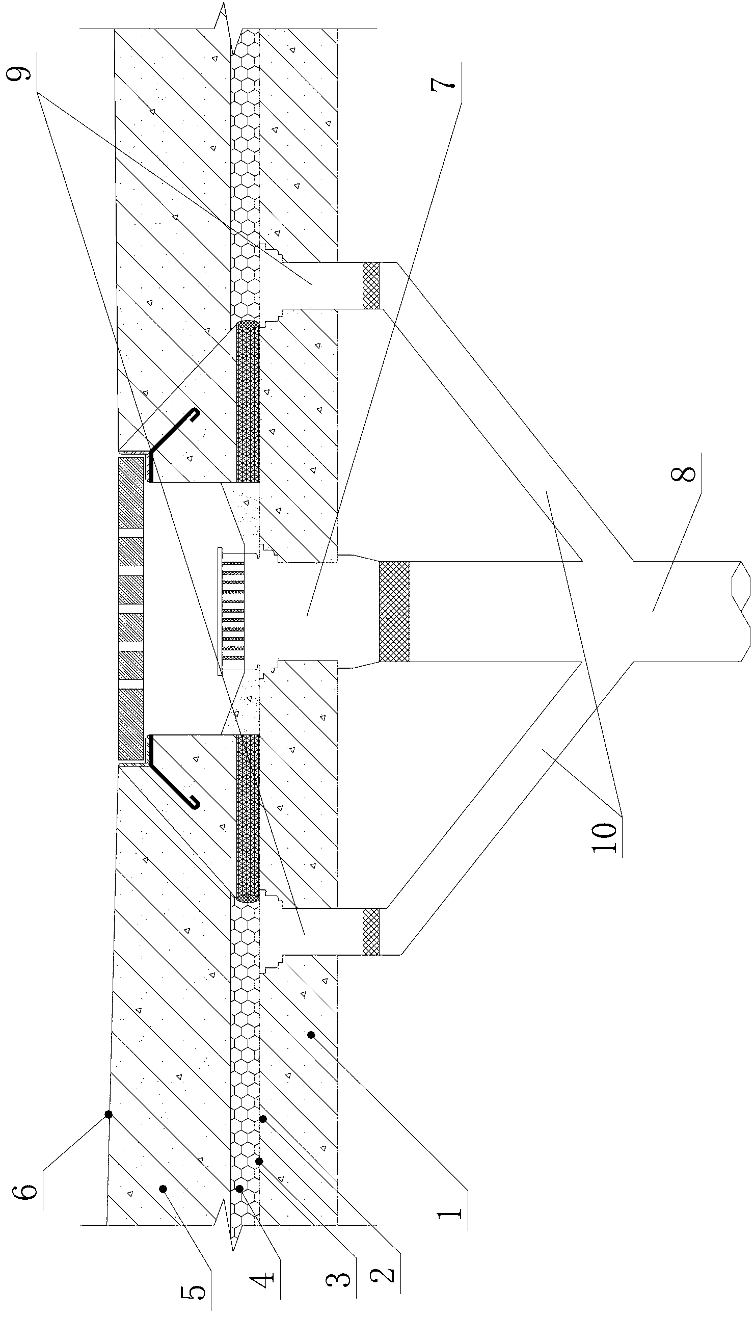 Drainage structure for inverted roof and construction method of drainage structure