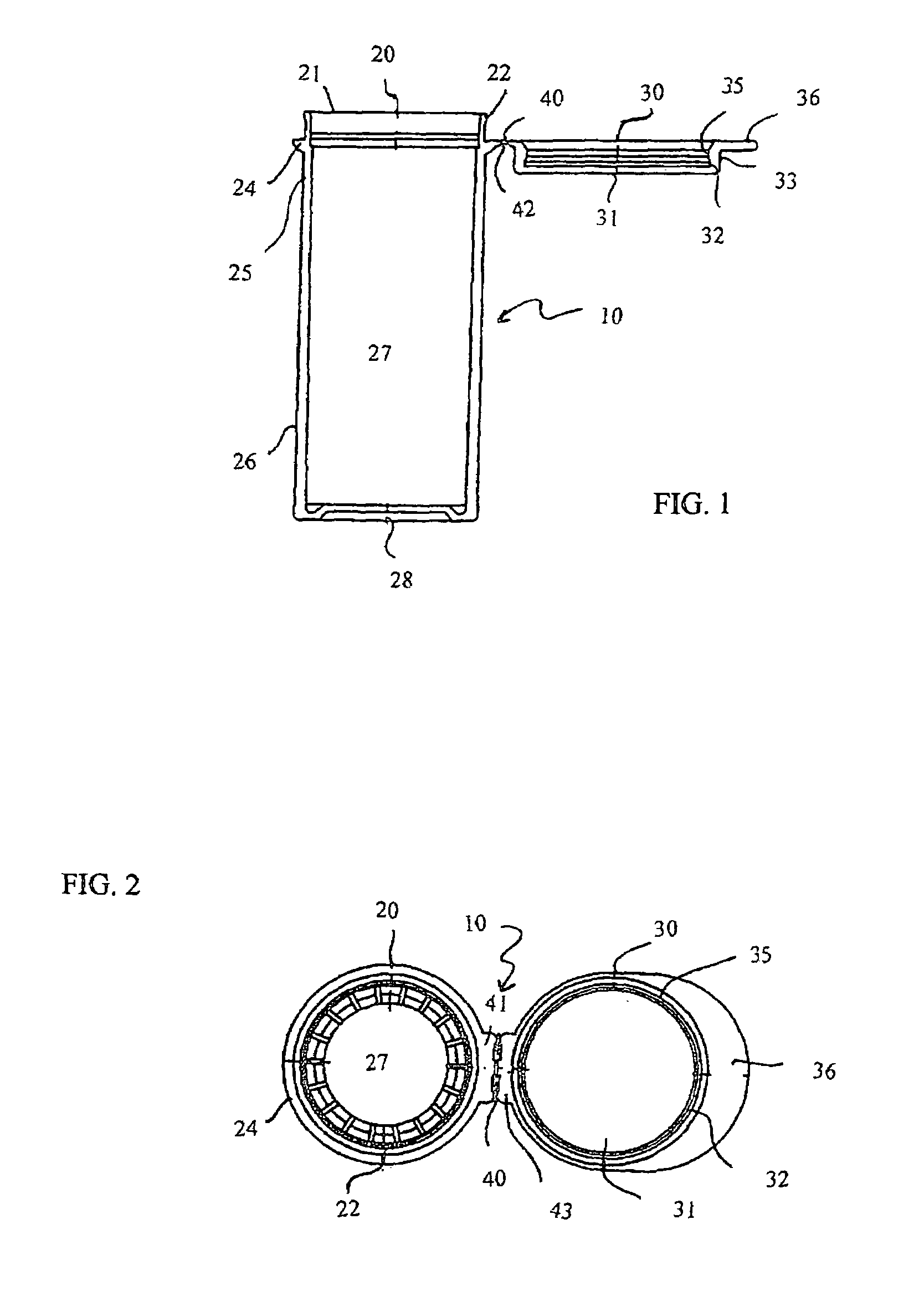 Leakproof, resealable container and cap assembly