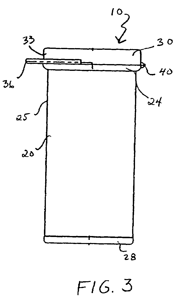 Leakproof, resealable container and cap assembly