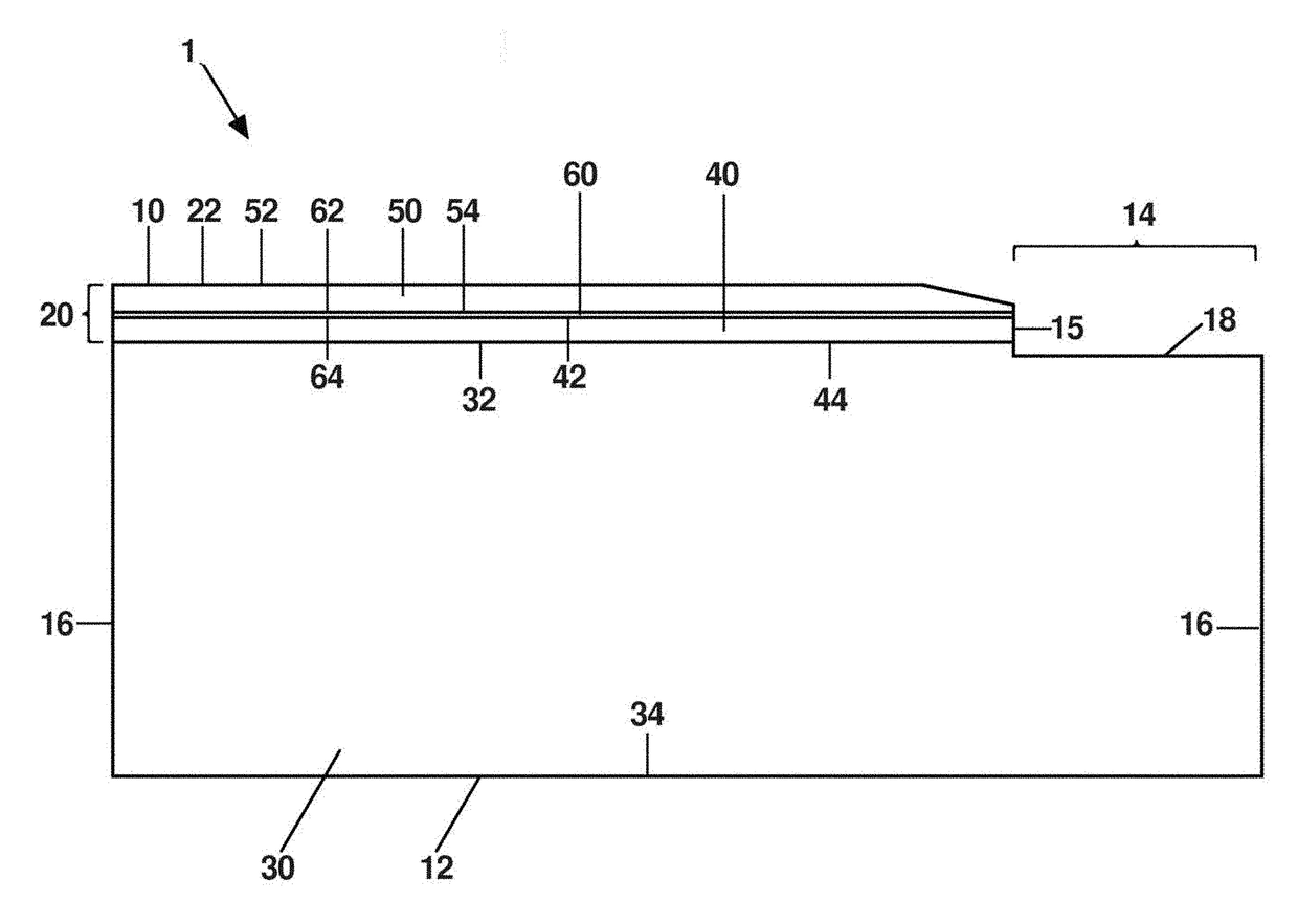 Densified foam core (DFC) tile with imitation grout line