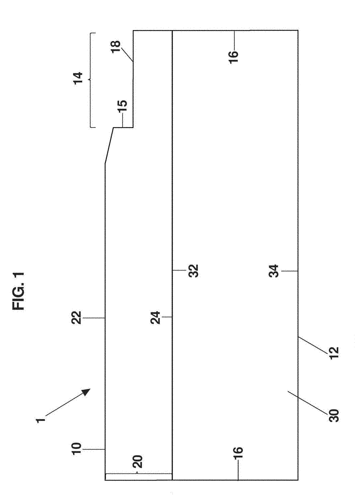 Densified foam core (DFC) tile with imitation grout line