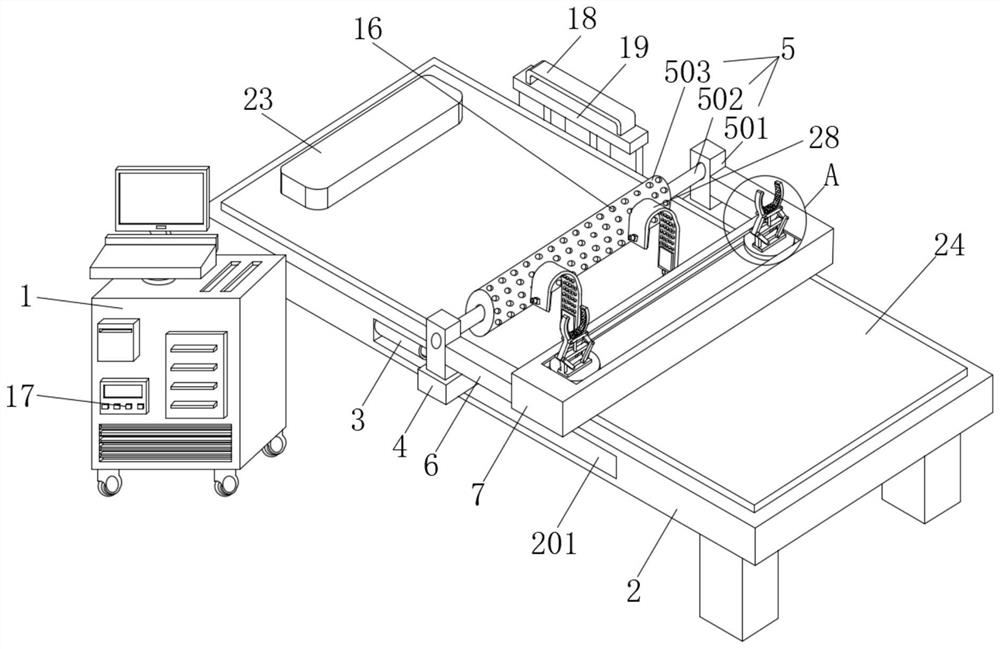 Lower limb positioning assembly for lower limb blood vessel color Doppler ultrasound