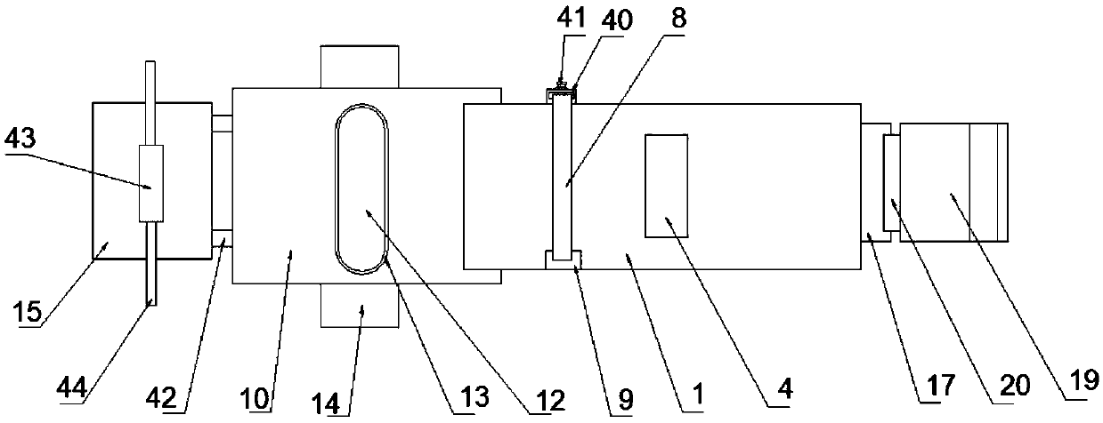 Examination couch with drainage and fixing functions for breast surgery department