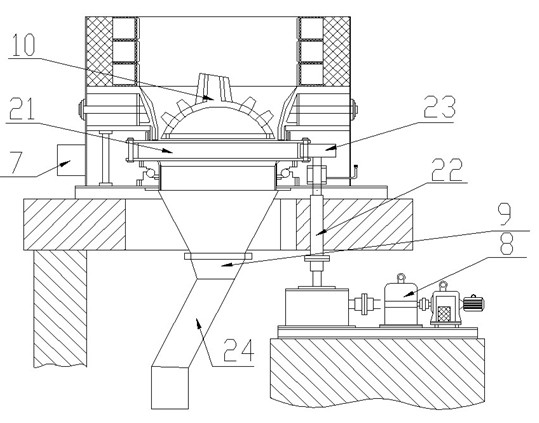 Novel high-efficiency vaporizing combustion compound furnace grate device with slag disintegrating function