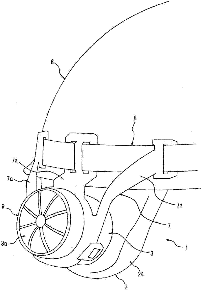 Blowing device