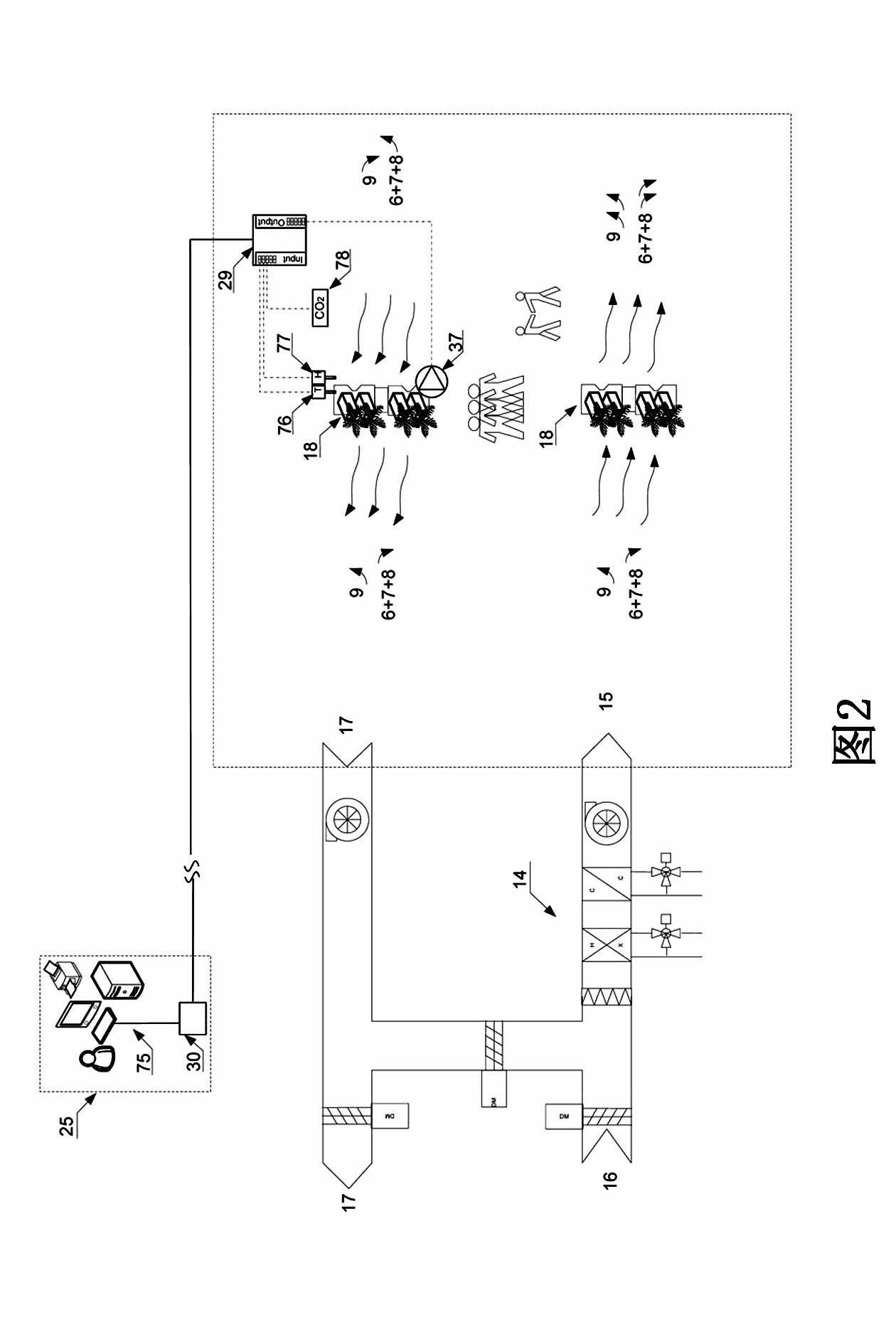 Repairing device and repairing system for air replacing environment