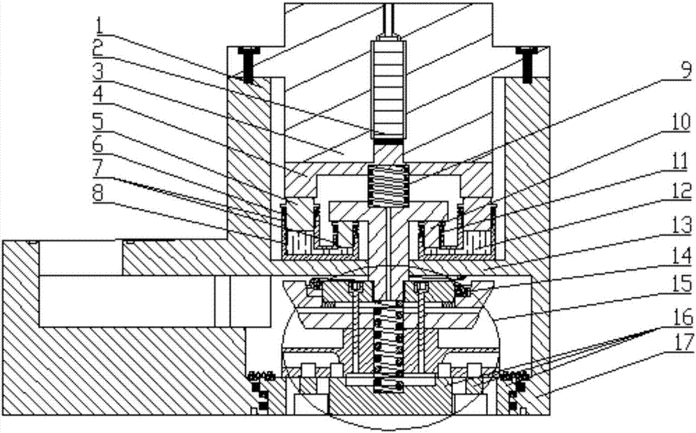 Bypass type piezoelectric type inner guide fuel gas injection valve with floating valve seat