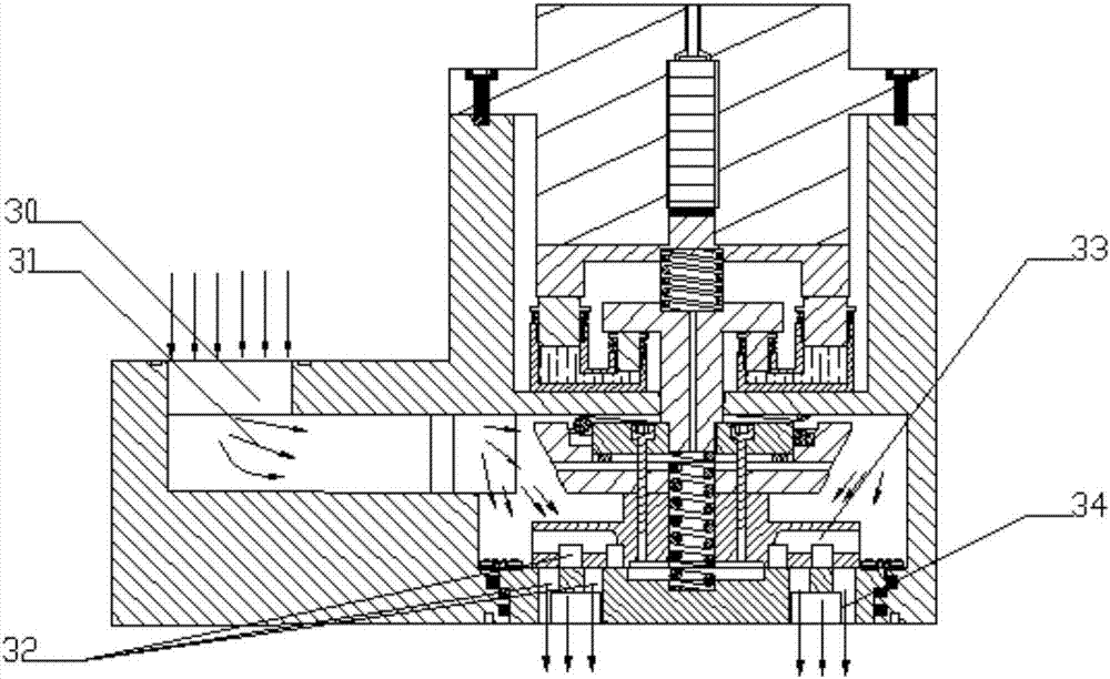 Bypass type piezoelectric type inner guide fuel gas injection valve with floating valve seat