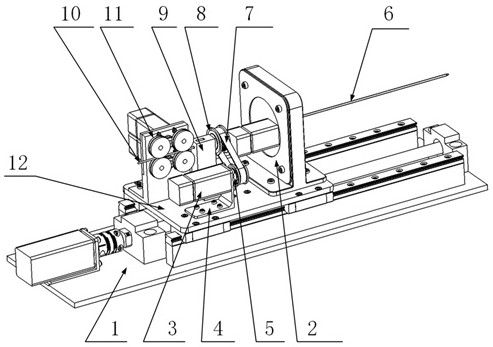 Tail end puncture mechanism capable of automatically fixing radioactive particle puncture needle