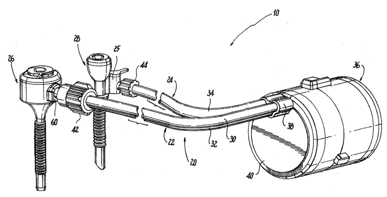 Separable two-part single lumen gas sealed access port for use during endoscopic surgical procedures