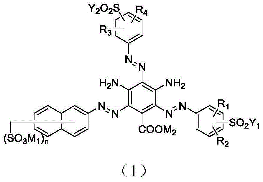 Yellow reactive dye and preparation method thereof