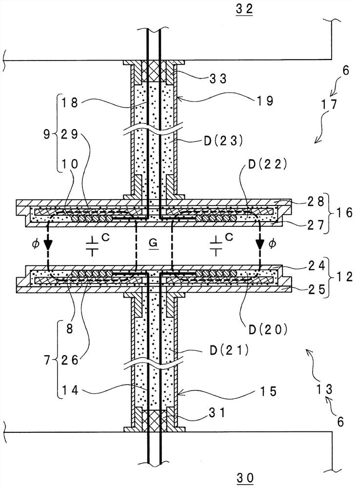 Underwater non-contact power supply device