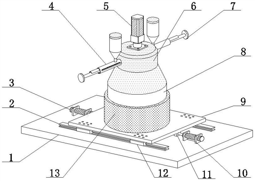 Equal-proportion feeding type medicament mixing machine for pharmaceutical factory