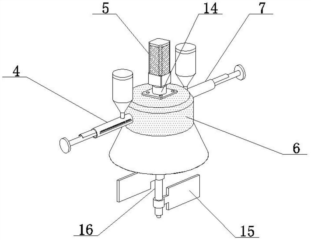 Equal-proportion feeding type medicament mixing machine for pharmaceutical factory