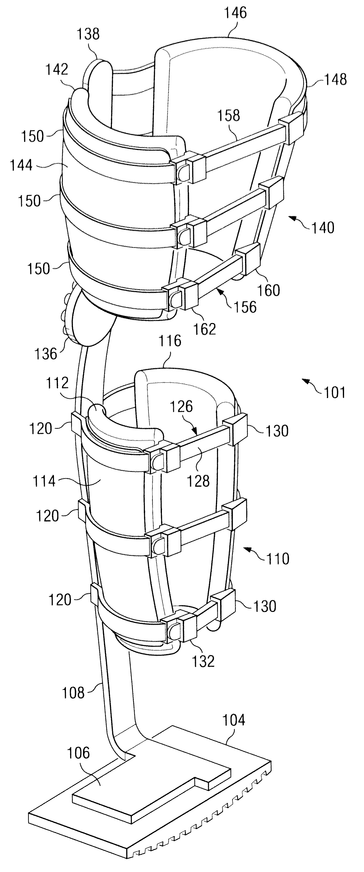 Weight-bearing lower extremity brace