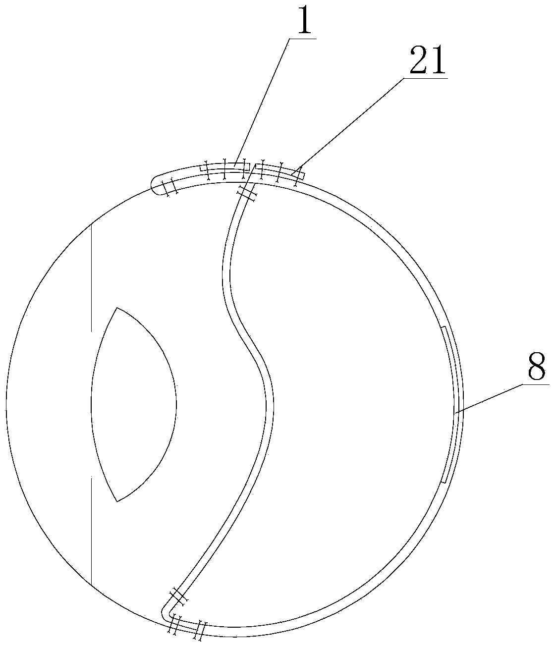 Foldable minimally-invasive artificial retina microelectrode array