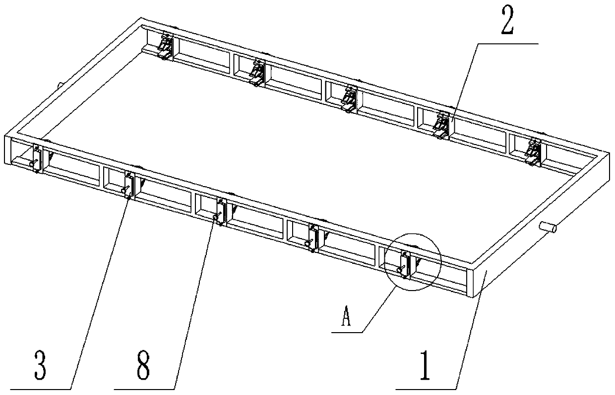 Overturning support welding jig