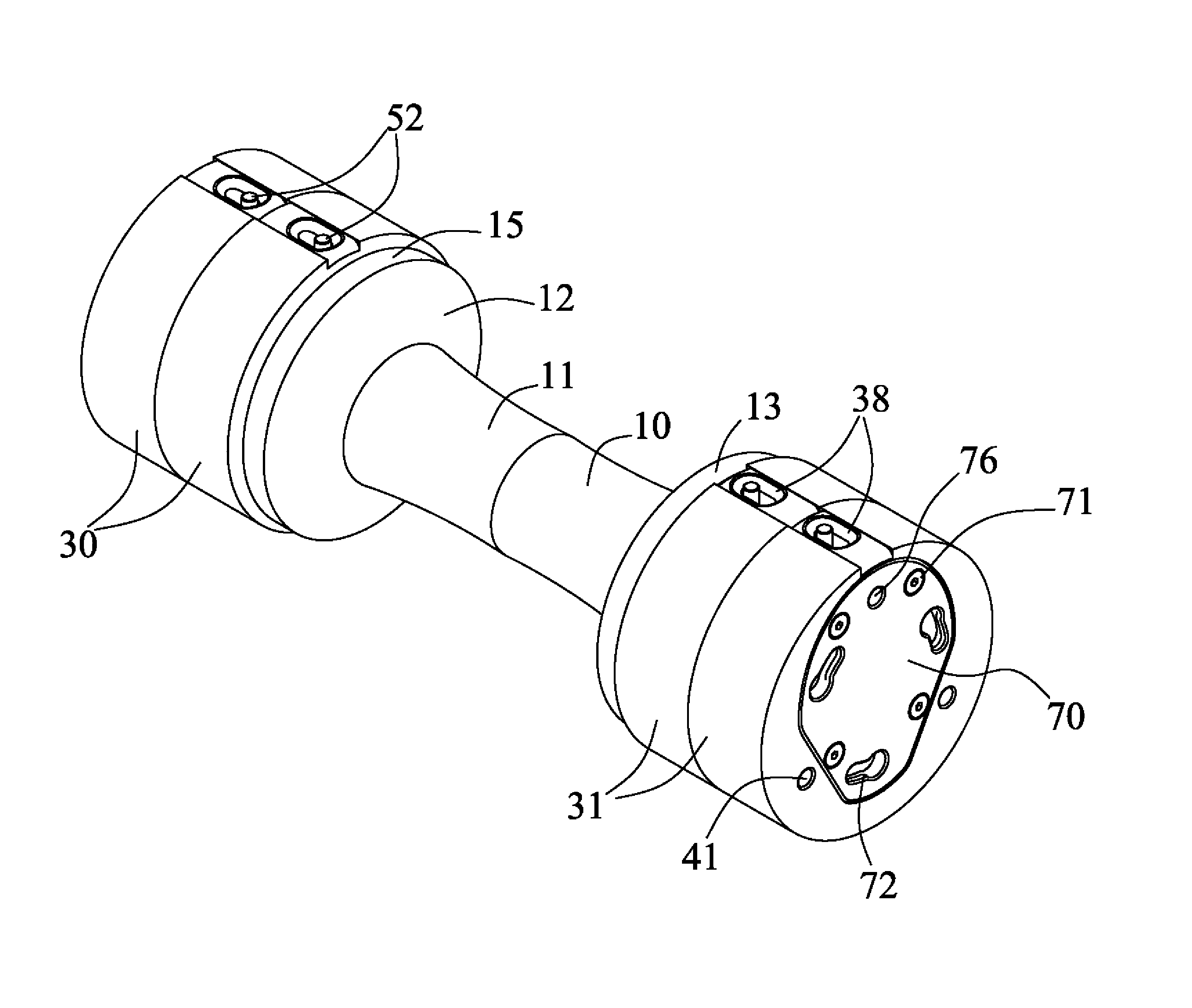 Adjustable dumbbell