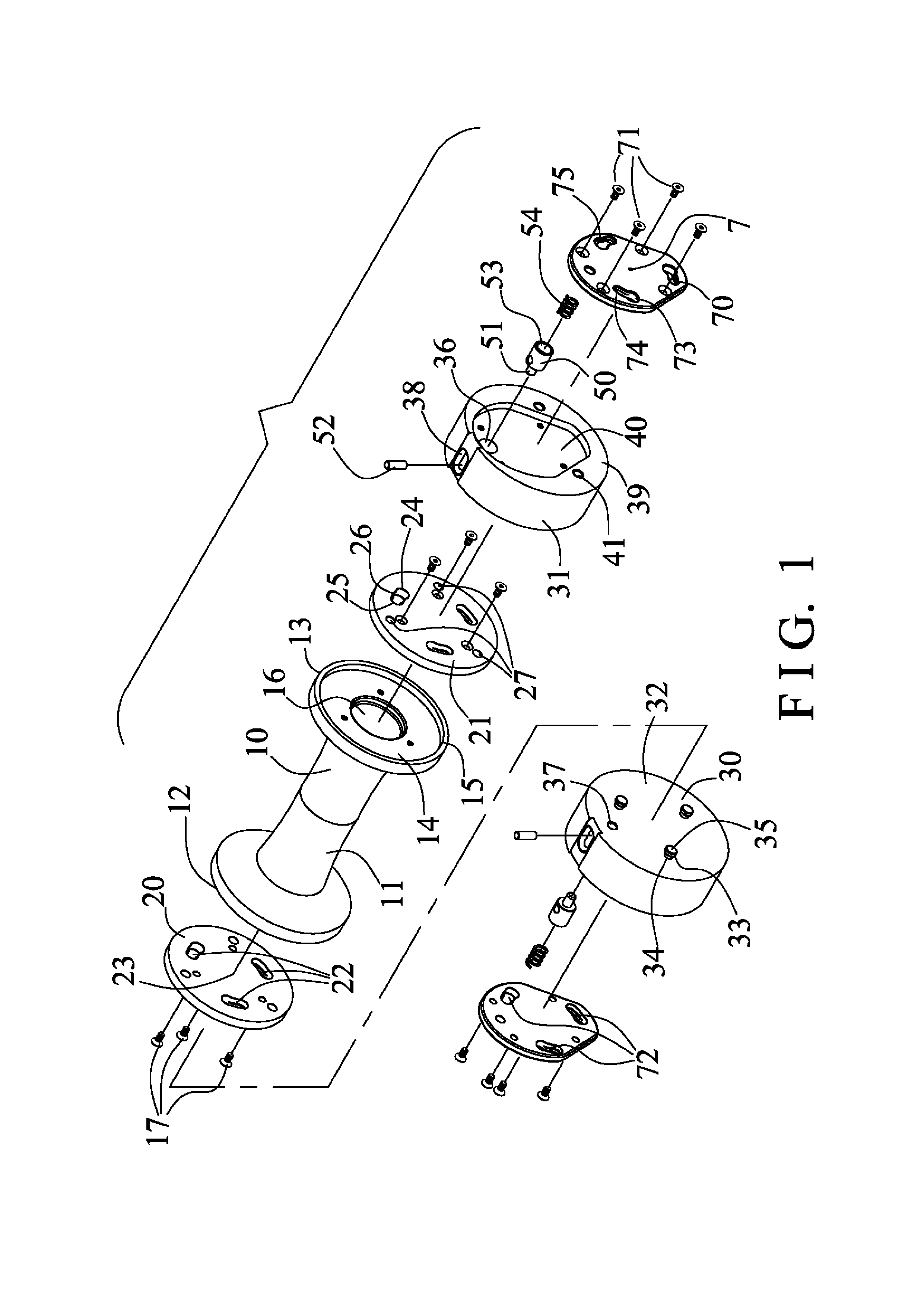 Adjustable dumbbell