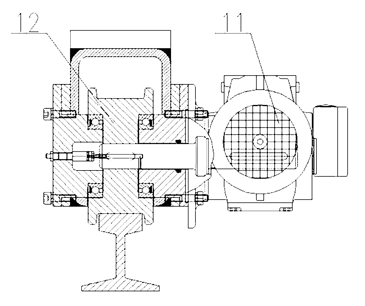 Steel pipe end rounding machine