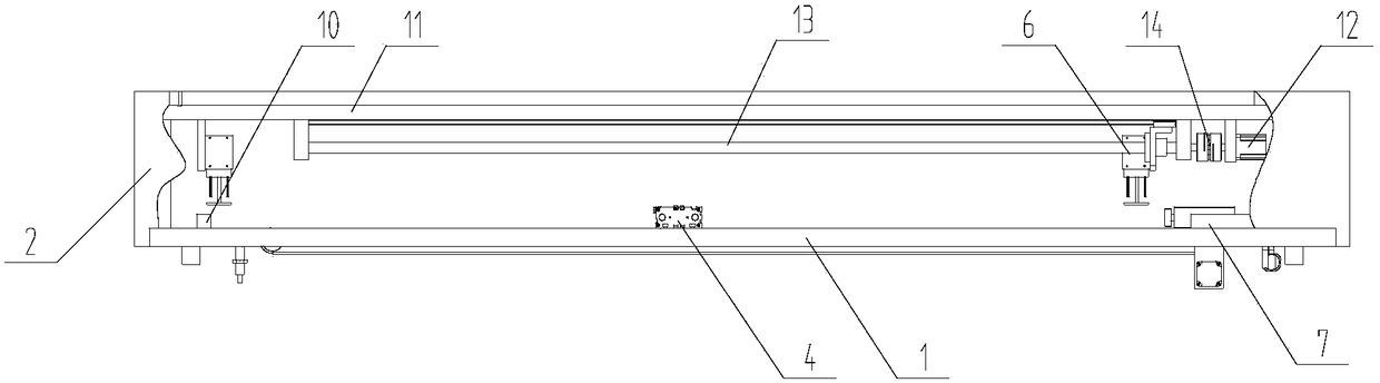 A device for detecting shelf beams by using ring optical fiber group