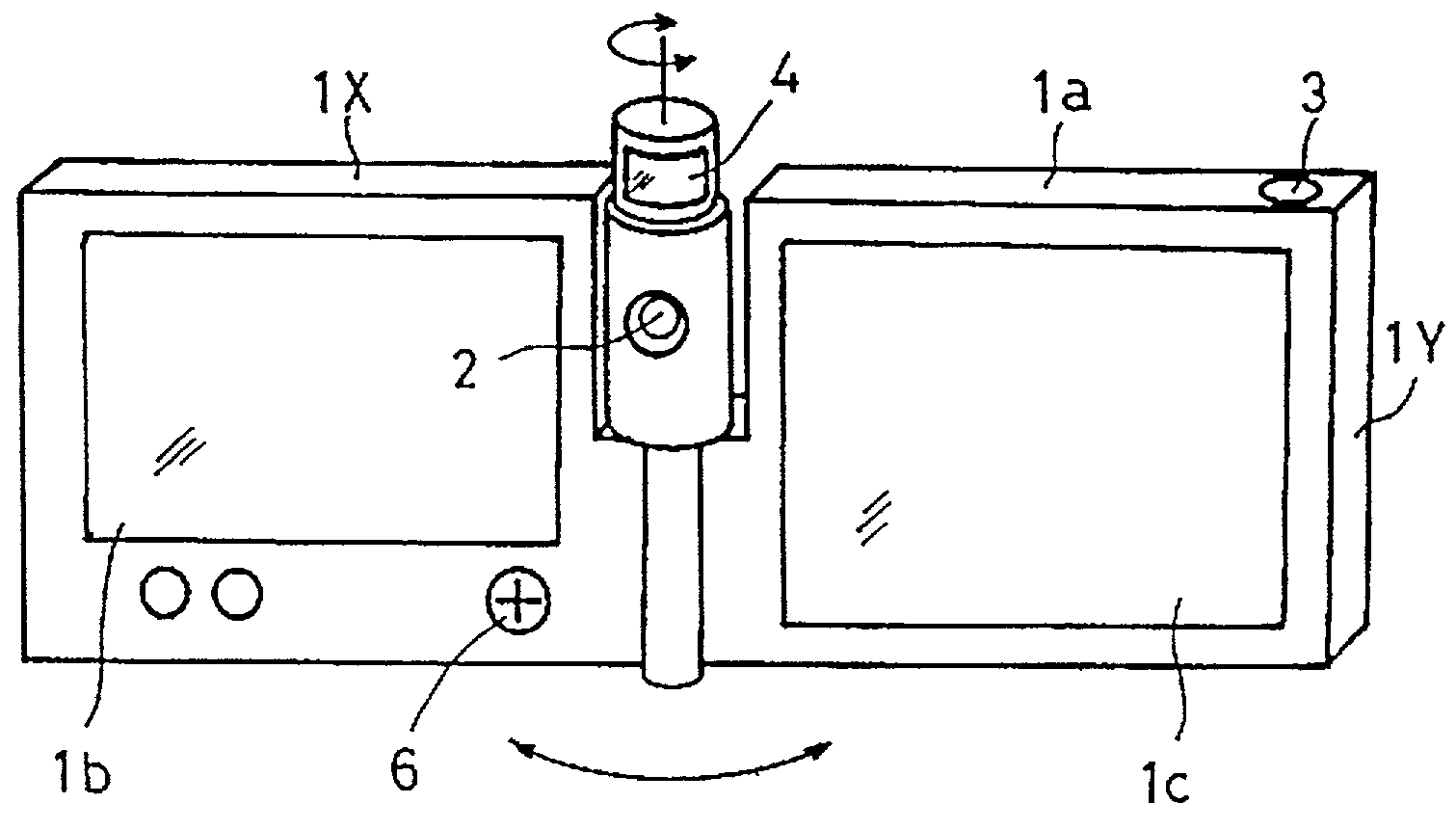 Portable information terminal equipped with camera