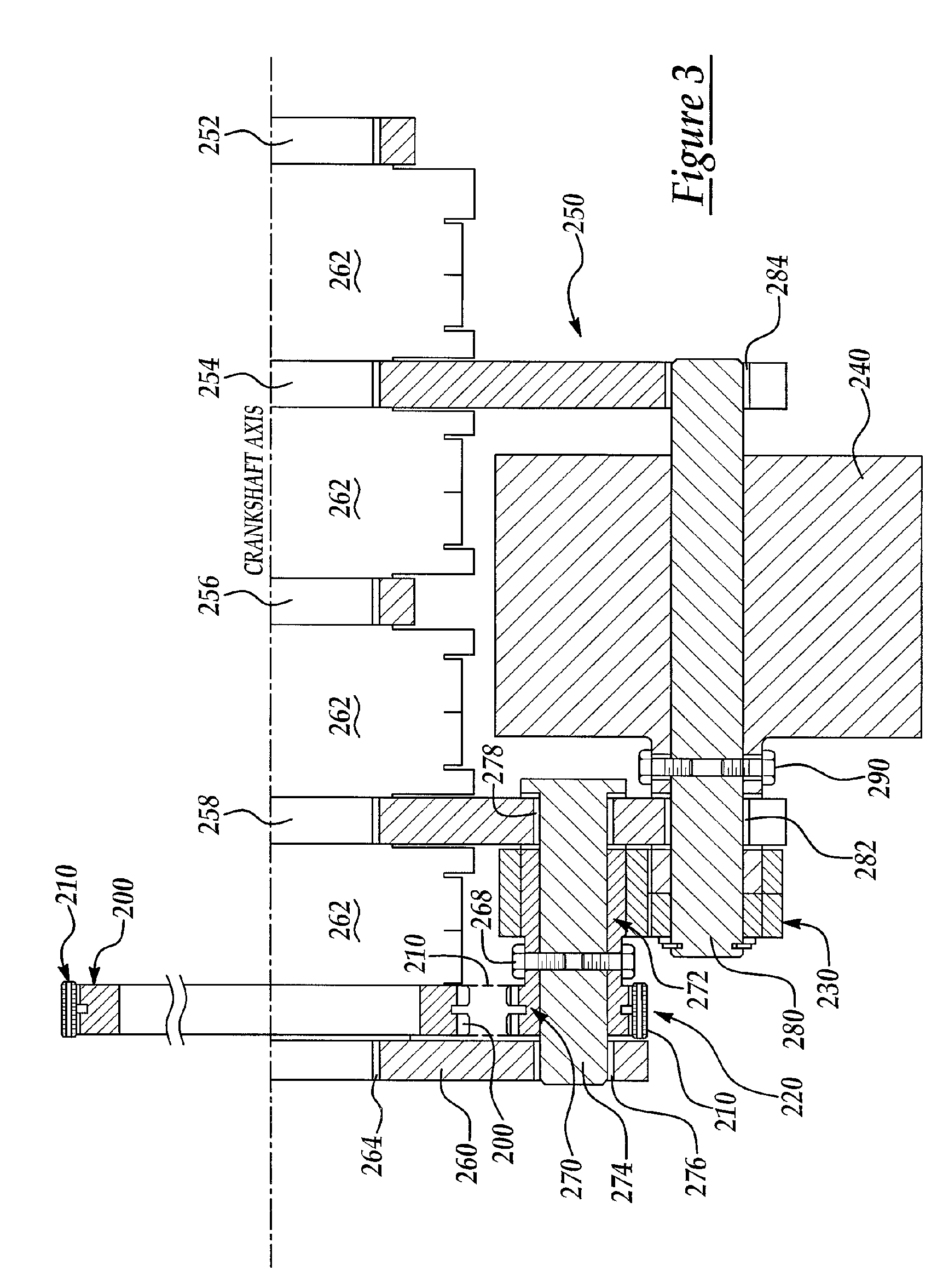 Inertial torque reaction management with selectively engageable counter rotating component