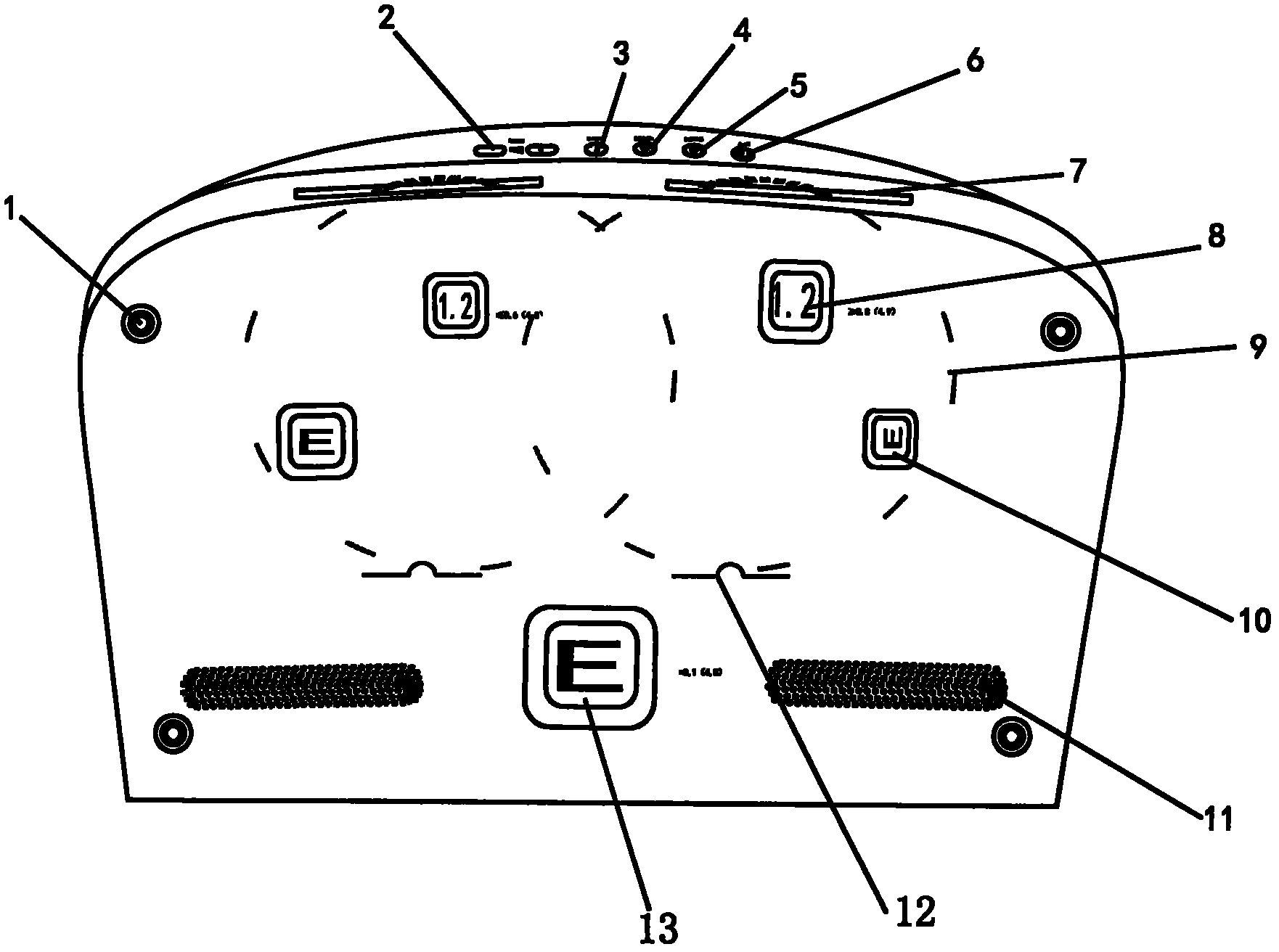 Instrument for detecting distant vision and training eye muscles