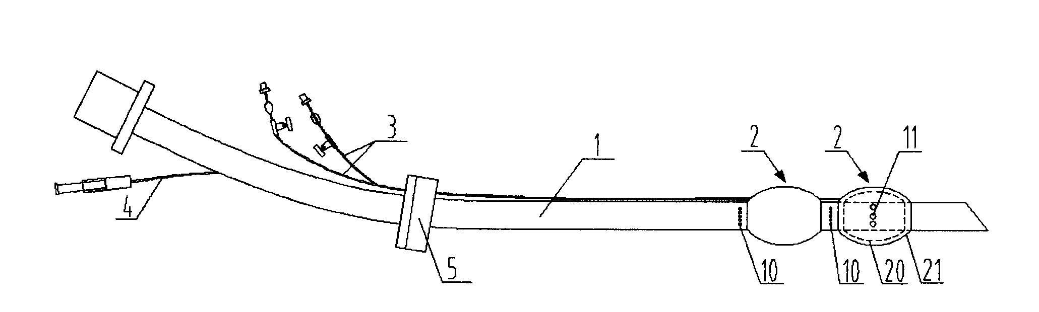 Tracheotomy sleeve with double-layer air bags and preparation and use method thereof