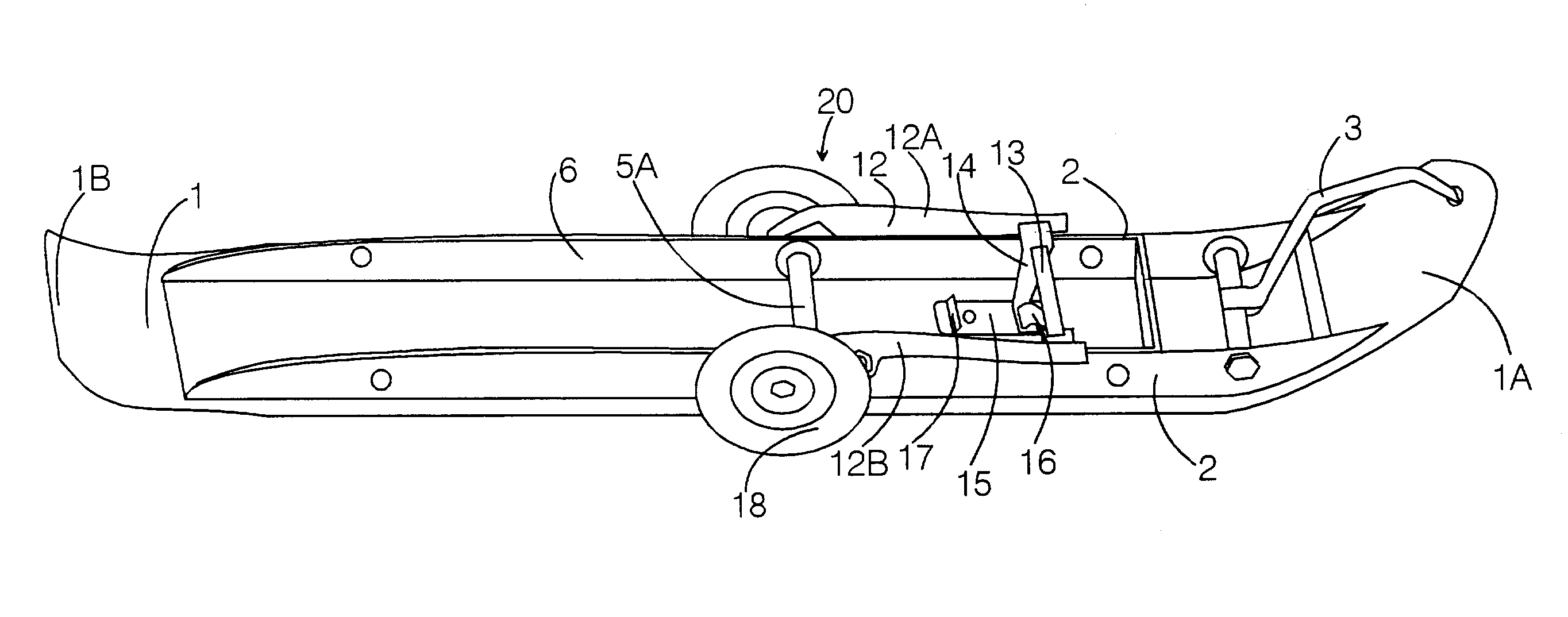 Convertible ski-supported vehicle