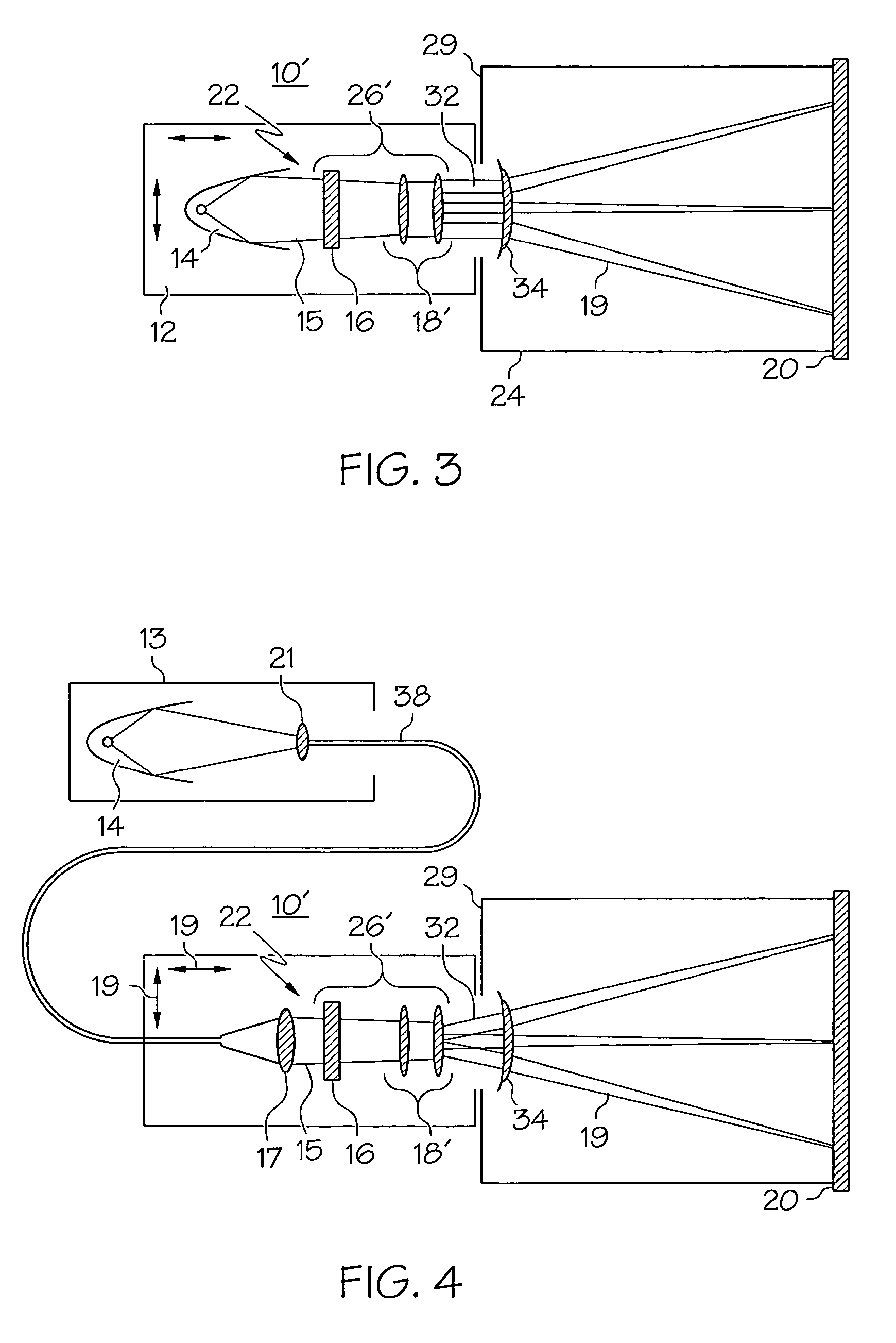 Image projection system with vibration compensation